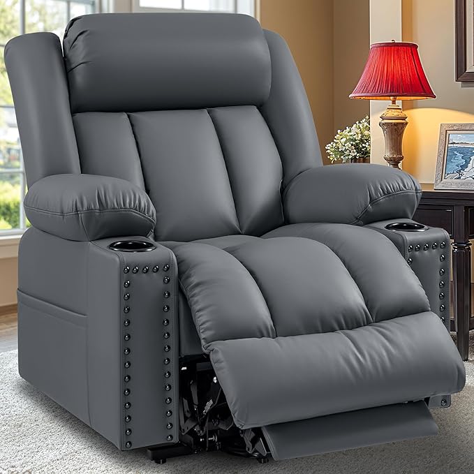 Triple Motor Large Power Lift Recliner Chair for Elderly with Heat and Massage