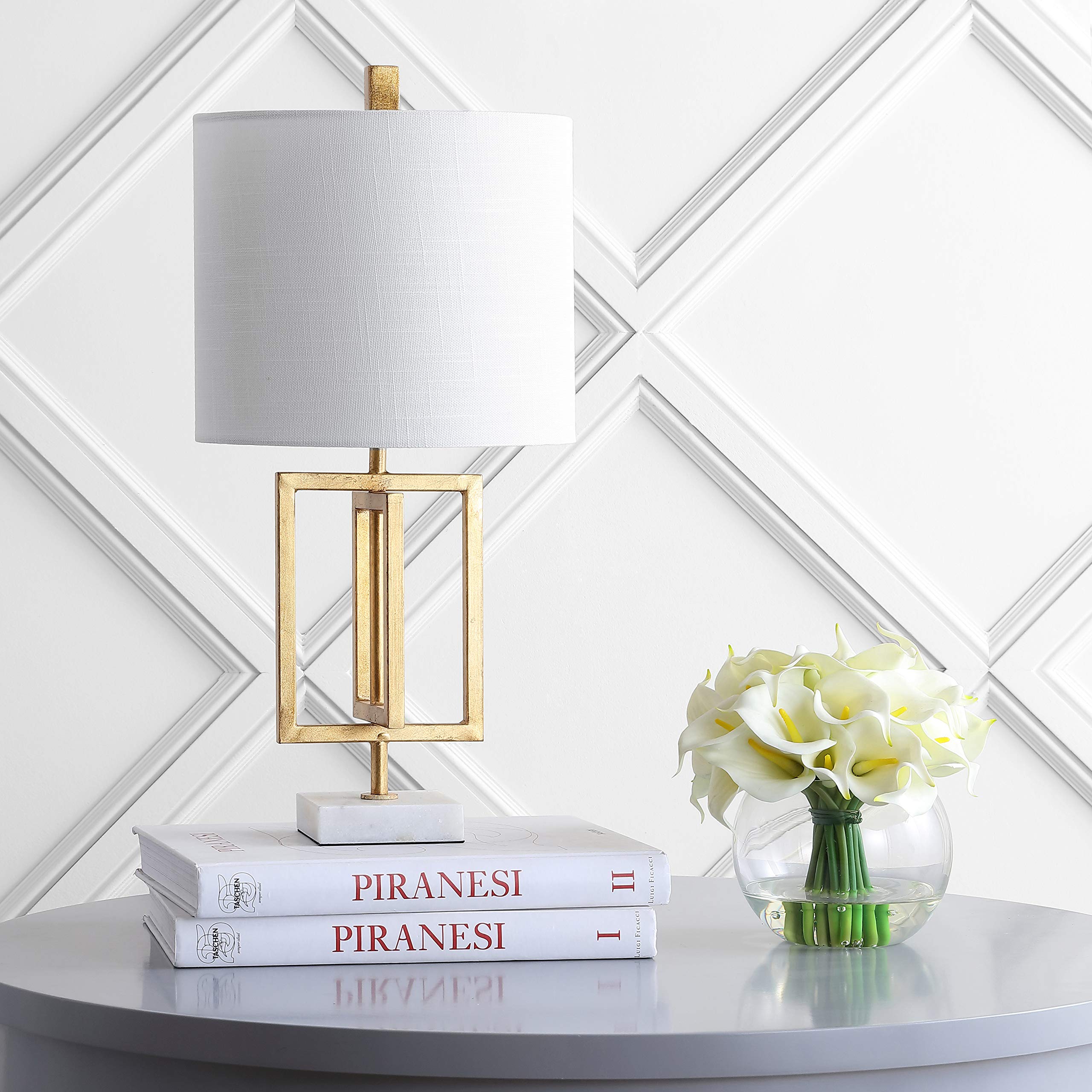 JYL1039A Anya 20.25" Metal/Marble LED Table Lamp Glam Contemporary Modern