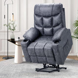 Power Lift Recliner for Elderly, Electric Lift Chair with Heated Vibration Massage