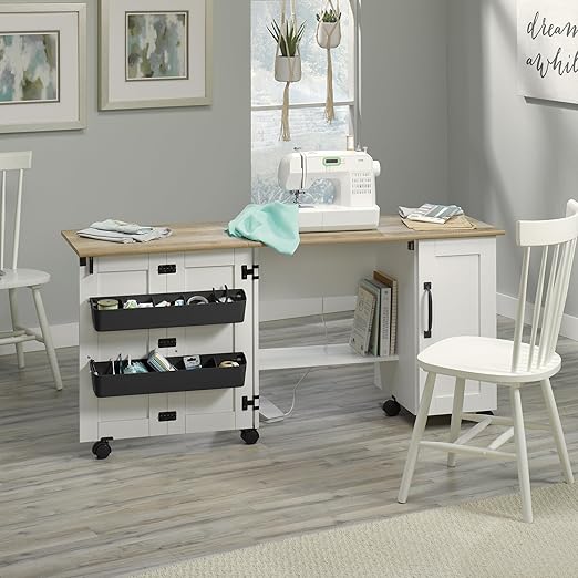 Miscellaneous Storage Sewing/Craft Cart/ Pantry cabinets, Mystic Oak finish