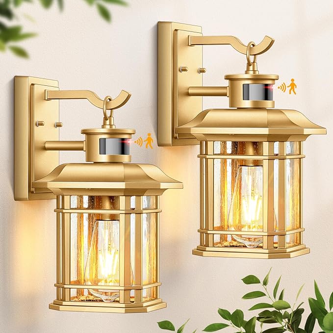 Outdoor Light Fixture With Sensor, Dusk To Dawn Exterior Lights Wall