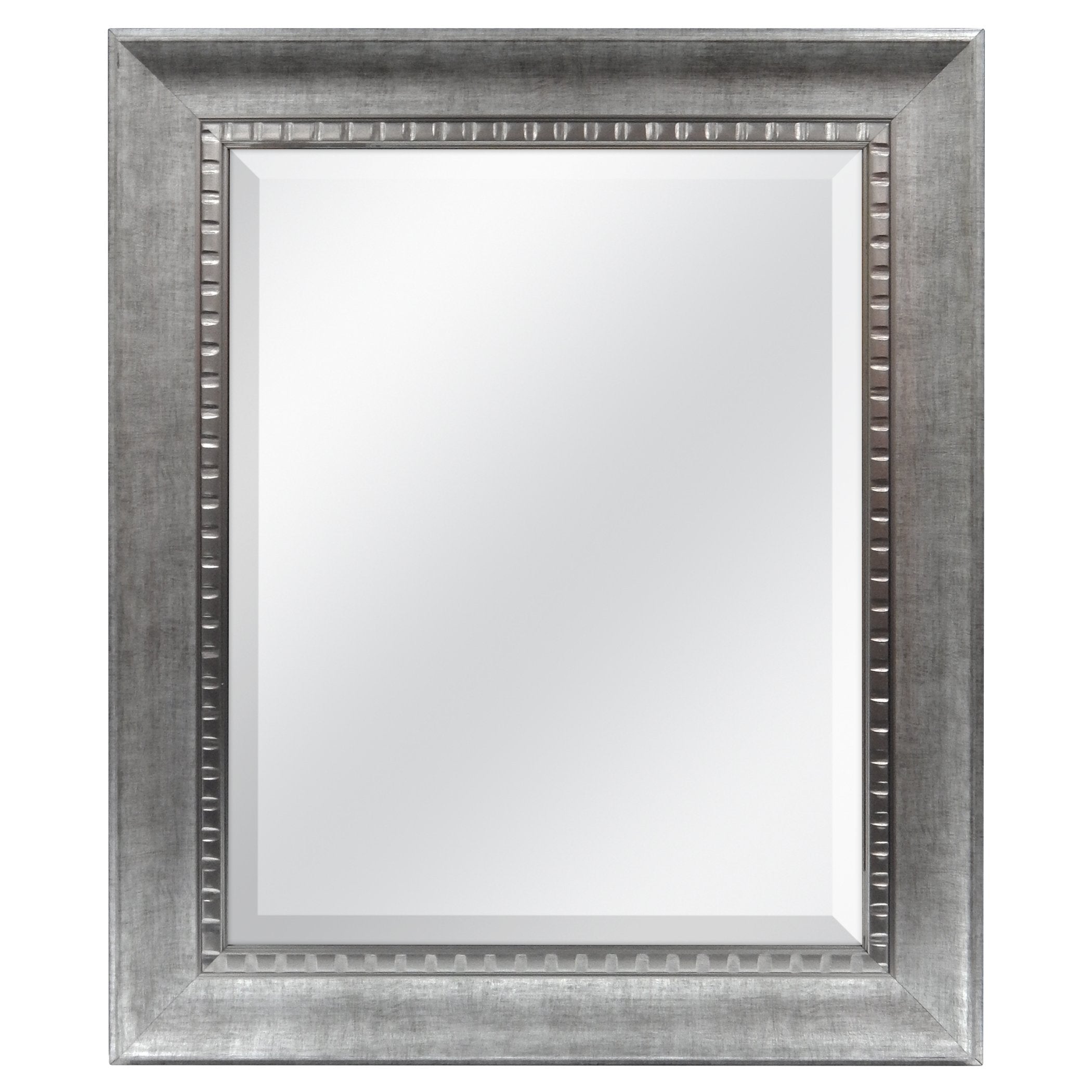 Sloped Mirror,  Overall Size, Silver
