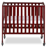 3-in-1 Folding Portable Crib, Cherry, Large