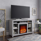 Edgewood Fireplace TV Stand for TVs up to 55", Dove Gray