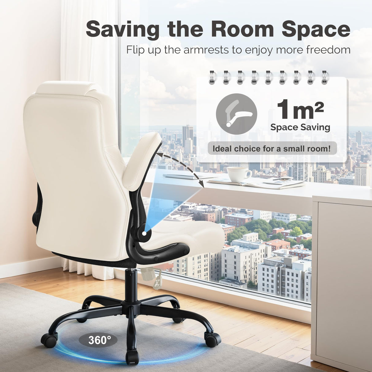 Big and Tall Office Chair 500lbs - Ergonomic High Back Executive Desk Chair