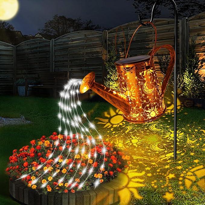 Solar Garden Lights Outdoor, Solar Watering Can Lights Garden Decor Gifts for