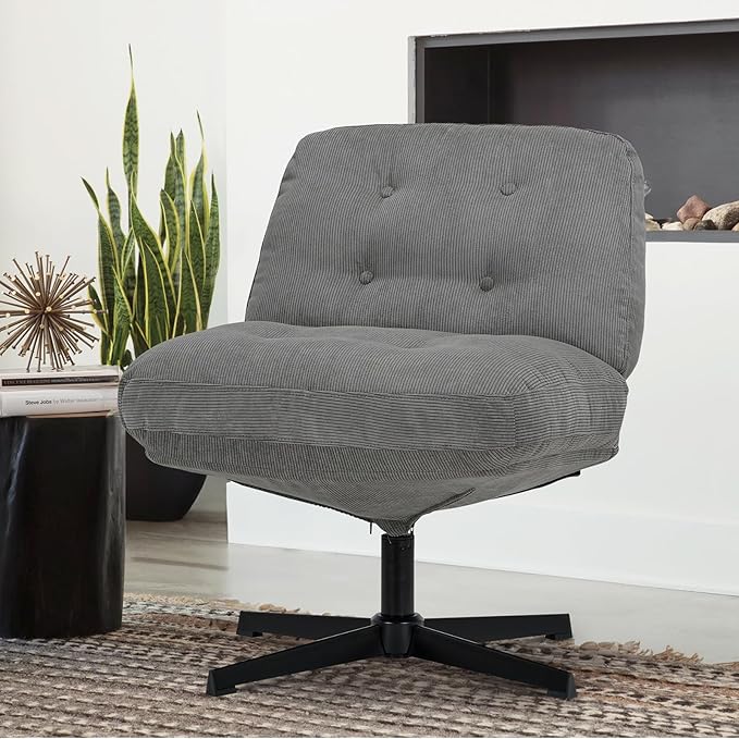 Swivel Accent Chair, Cozy Living Room Chair, Comfy Reading Chair, Criss Cross Chair