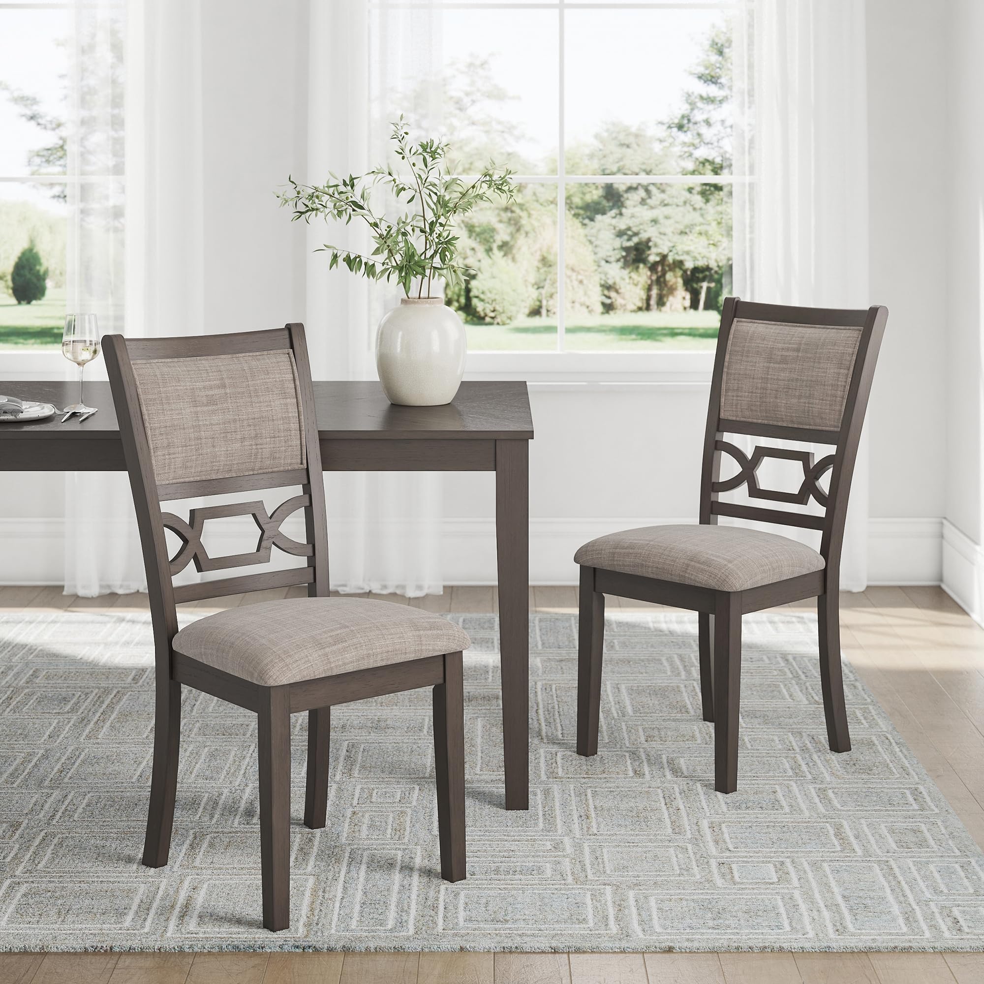 Wrenning 6-Piece Dining Set with Diamond Pattern