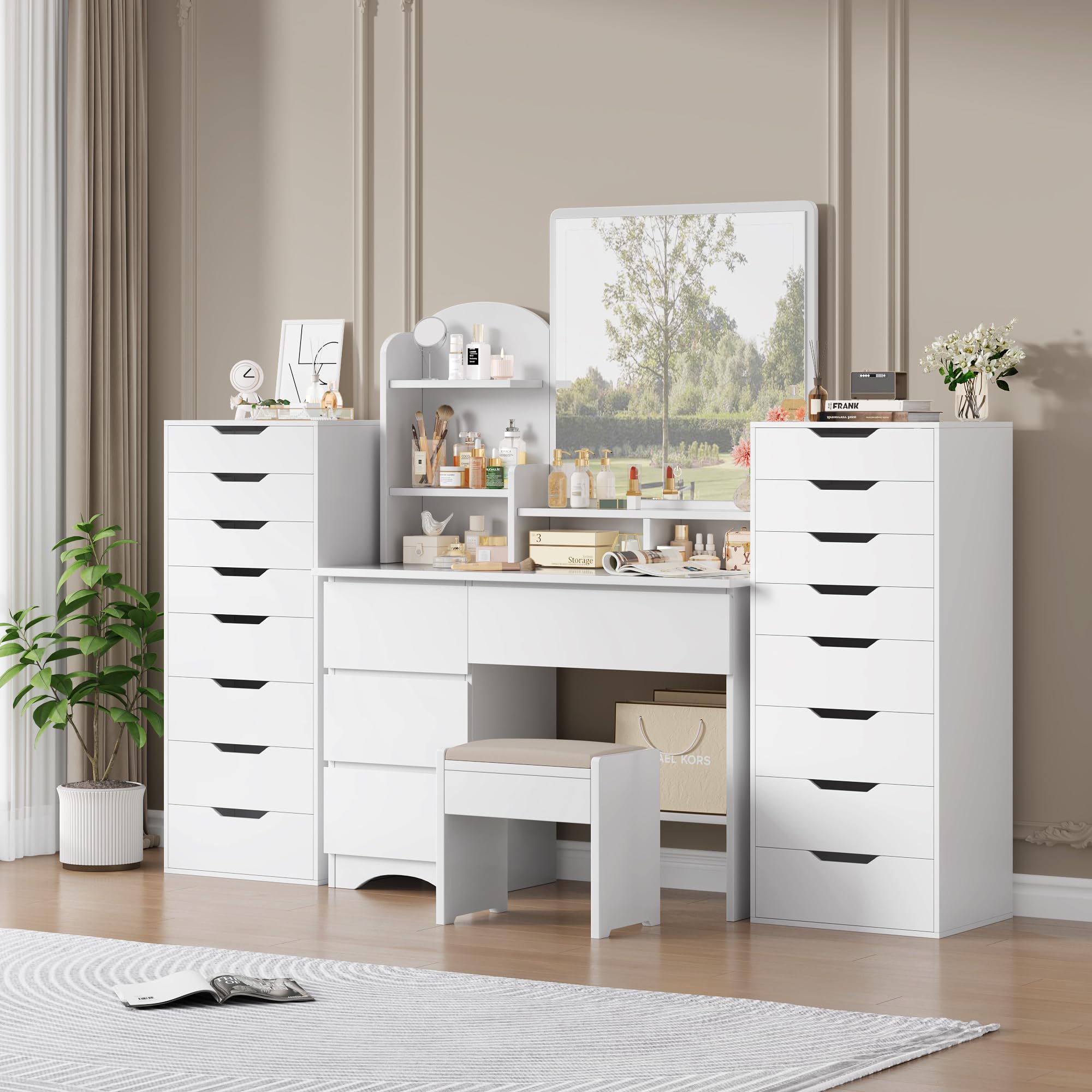 White Dresser Tall, Dresser for Closet