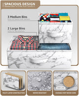 Dresser with 5 Drawers - Storage Chest Organizer Unit with Steel Frame