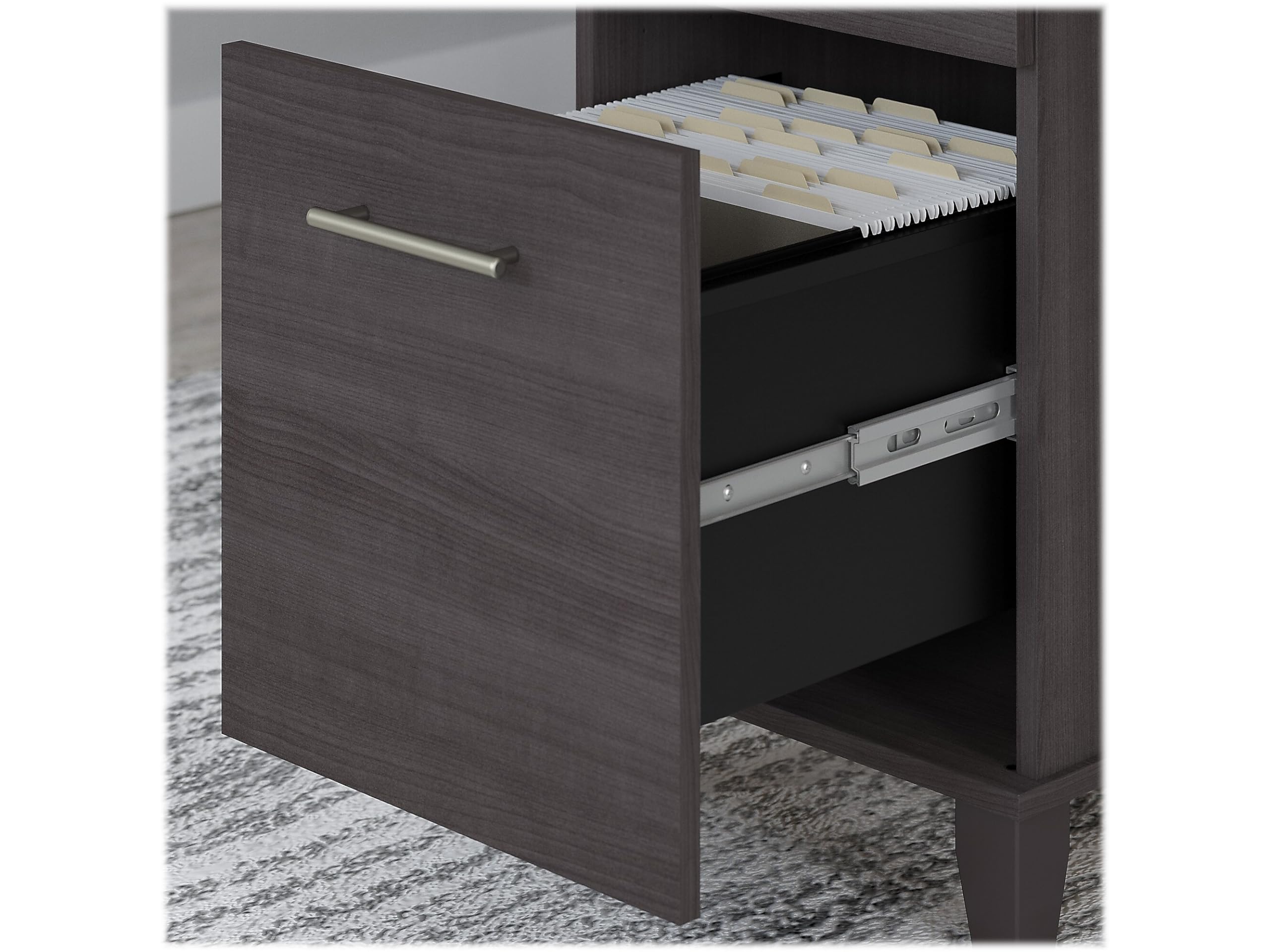 Somerset Adjustable Desk with Hutch – 35-41"