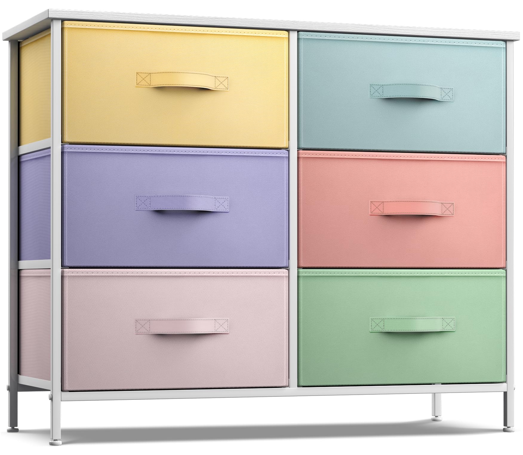 Dresser with 6 Drawers - Furniture Storage Tower Unit for Bedroom, Hallway