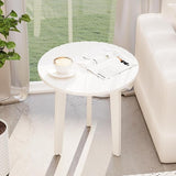 Outdoor Side Table,Small Round Outdoor Side Table, Outside End Table for Patio