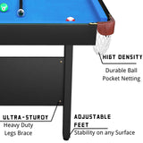 3 in 1 Billiard Table, 65.75" Multi Game Table Includes Pool Table and Table Tennis