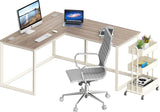 Triangle-Leg L-Shaped Home Office Computer Desk