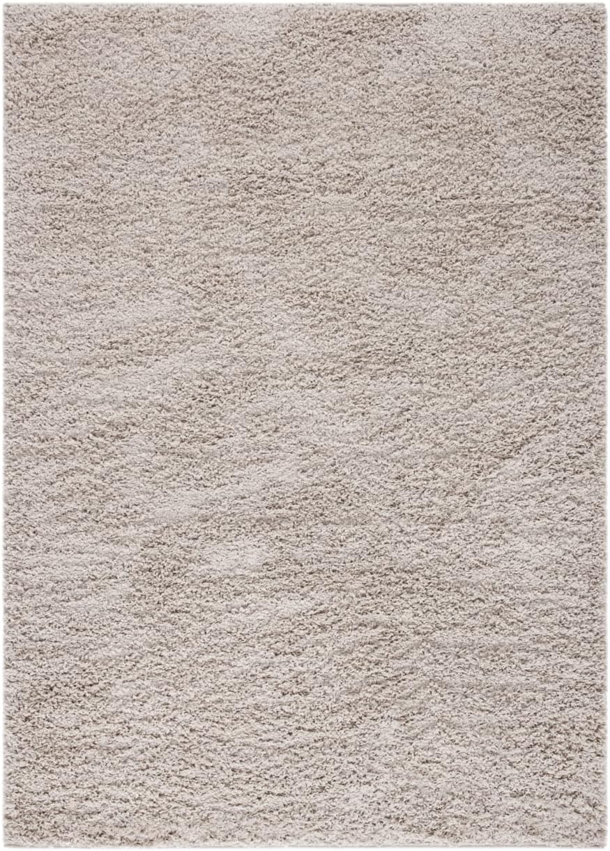 Safavieh Venus Shag Collection Area Rug - 10' x 14', Taupe, Solid Design, Non-Shedding & Easy Care, 1.8-inch Thick Ideal for High Traffic Areas in Living Room, Bedroom (VNS520E)