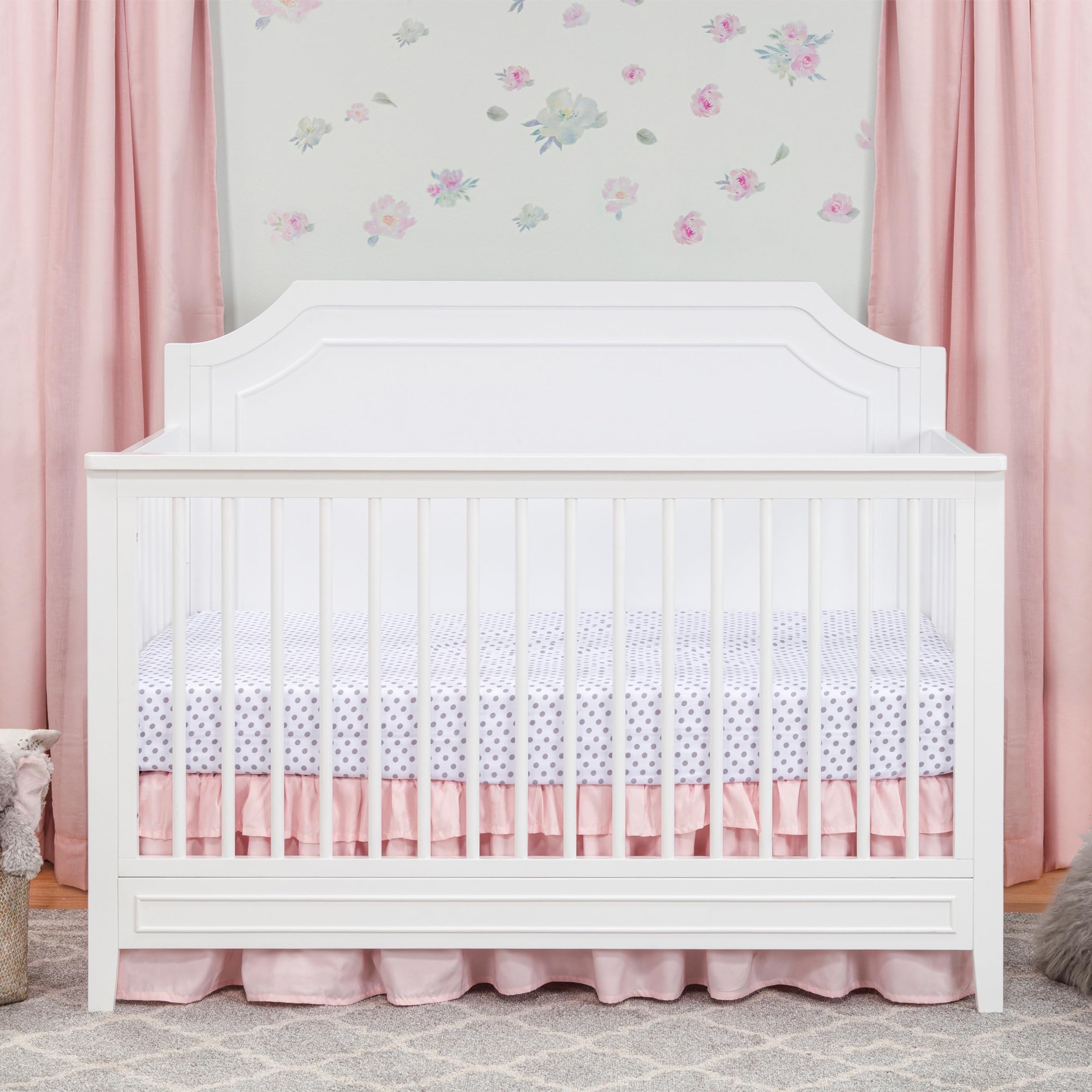 Regency 4-in-1 Convertible Crib in White Greenguard Gold Certified