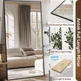 Full Length Mirror, 81"x41" Floor Mirror, Rect Full Length Mirror with Stand, Full Body Floor