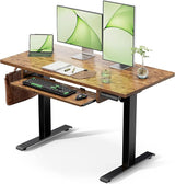 Standing Desk Adjustable Height with Extra Large Keyboard Tray, Electic Adjustable Desk