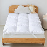 3 Inch White Goose Feather Mattress Topper,King Feather Bed Topper