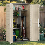 Outdoor Storage Shed w/o Shelf, 30 cu ft Horizontal Storage Shed Outdoor