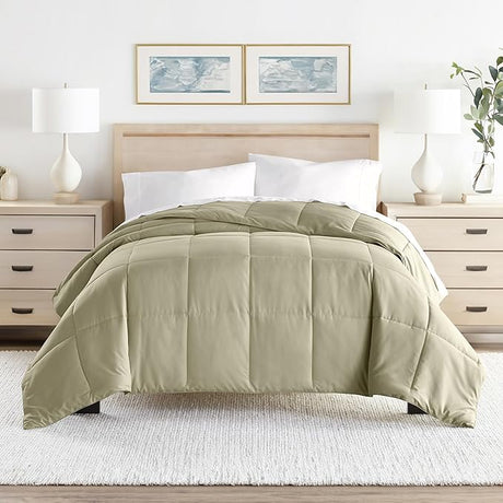 ienjoy Home Home Collection Premium Luxury Down Fiber Comforter, California King, White (Model: IEH-COMFORTER-KING-WHITE)