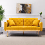 65" Teddy Sofa Couch,Convertible Futon Sofa Bed,Comfy Recliner Couch