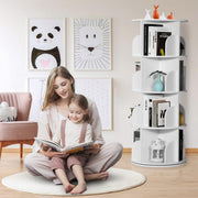 Rotating Bookshelf Tower, 4 Tiers 360 Spinning Bookshelf Revolving Bookcase