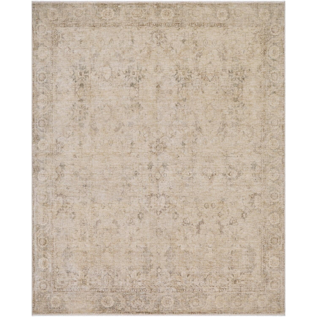 x Galey Alix Fetscher II Vintage Medallion Area Rug, 7'10" x 10' (8' x 10'), Olive