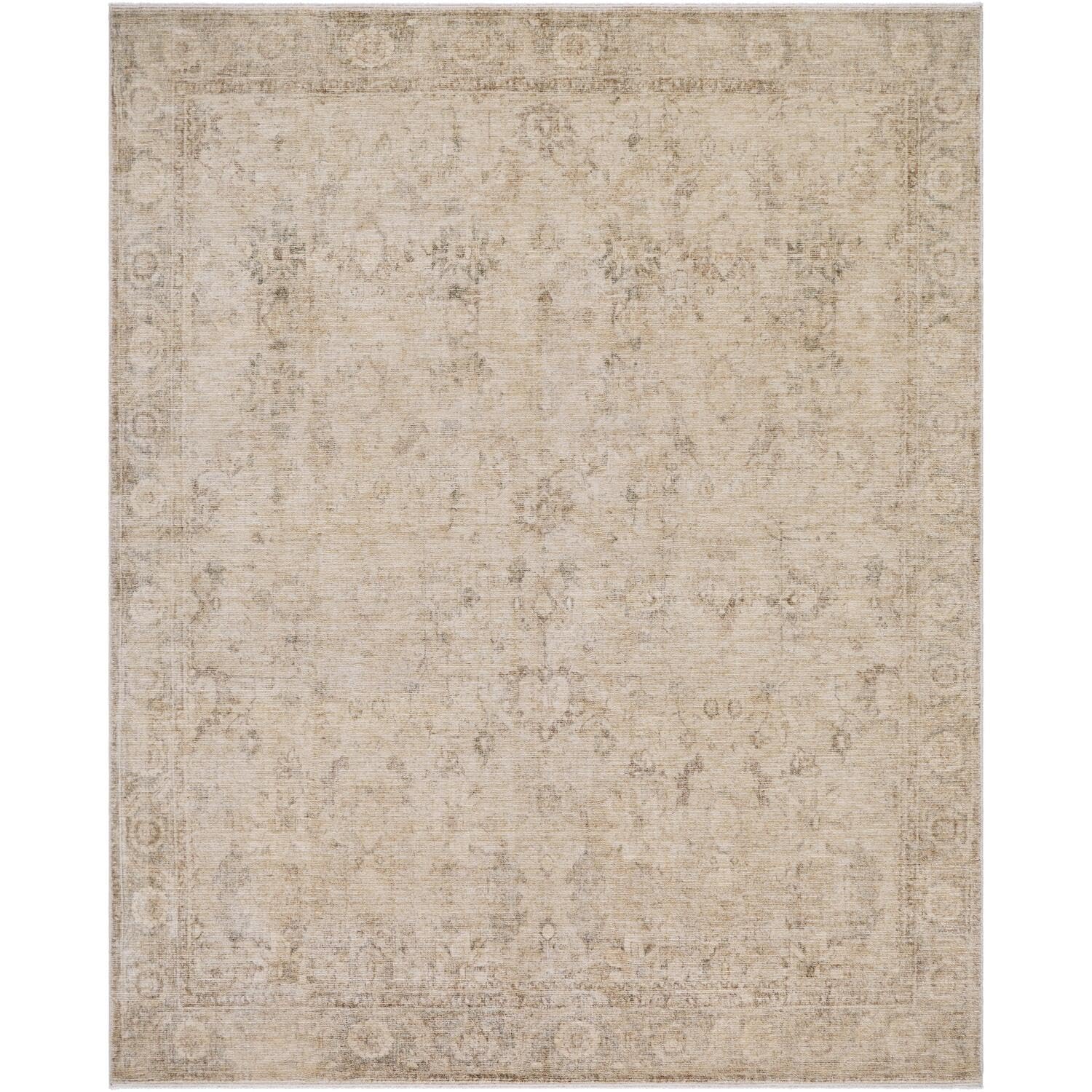 x Galey Alix Fetscher II Vintage Medallion Area Rug, 7'10" x 10' (8' x 10'), Olive