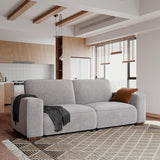 90 Inch Sofa, Chenille Sofa Couch with Deep Seat, Oversized 3 Seater Sofa with Pocket