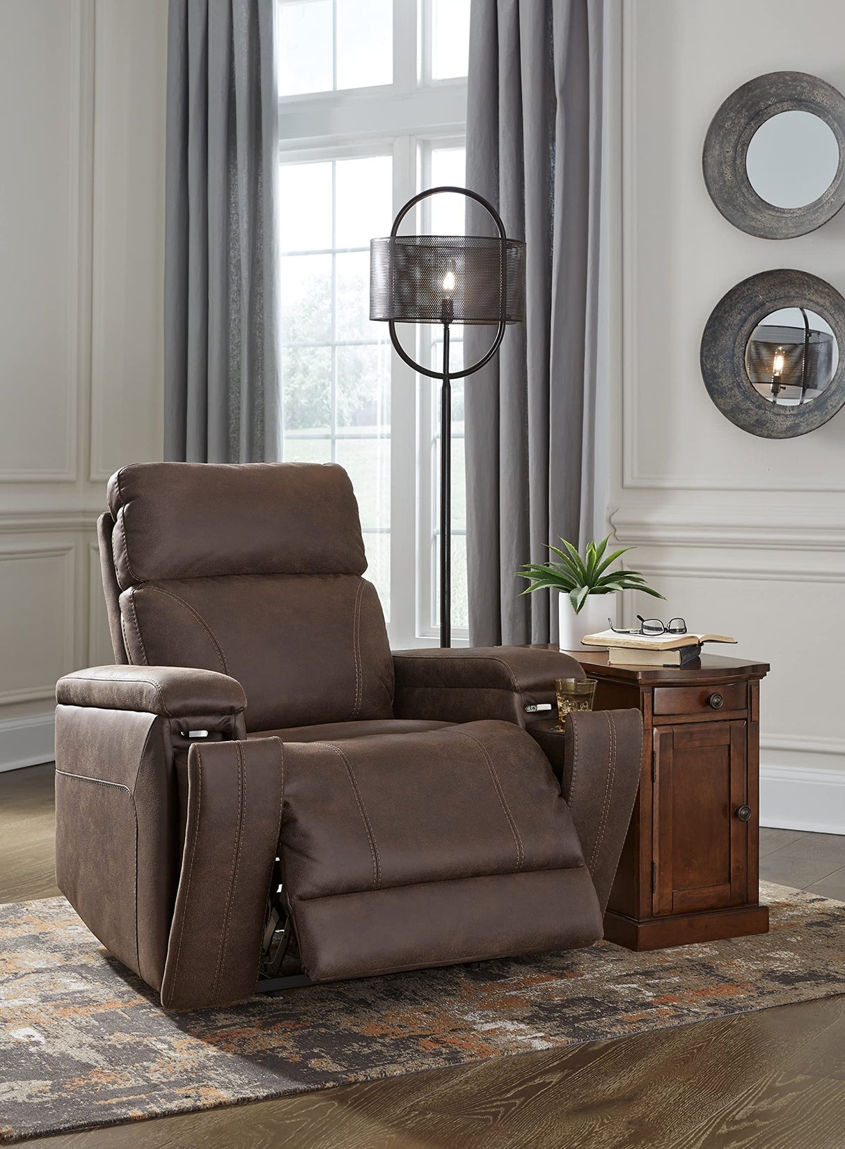 Rowlett Power Recliner, Brown