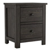 Orwood Solid Wood 2-Drawer Nightstand