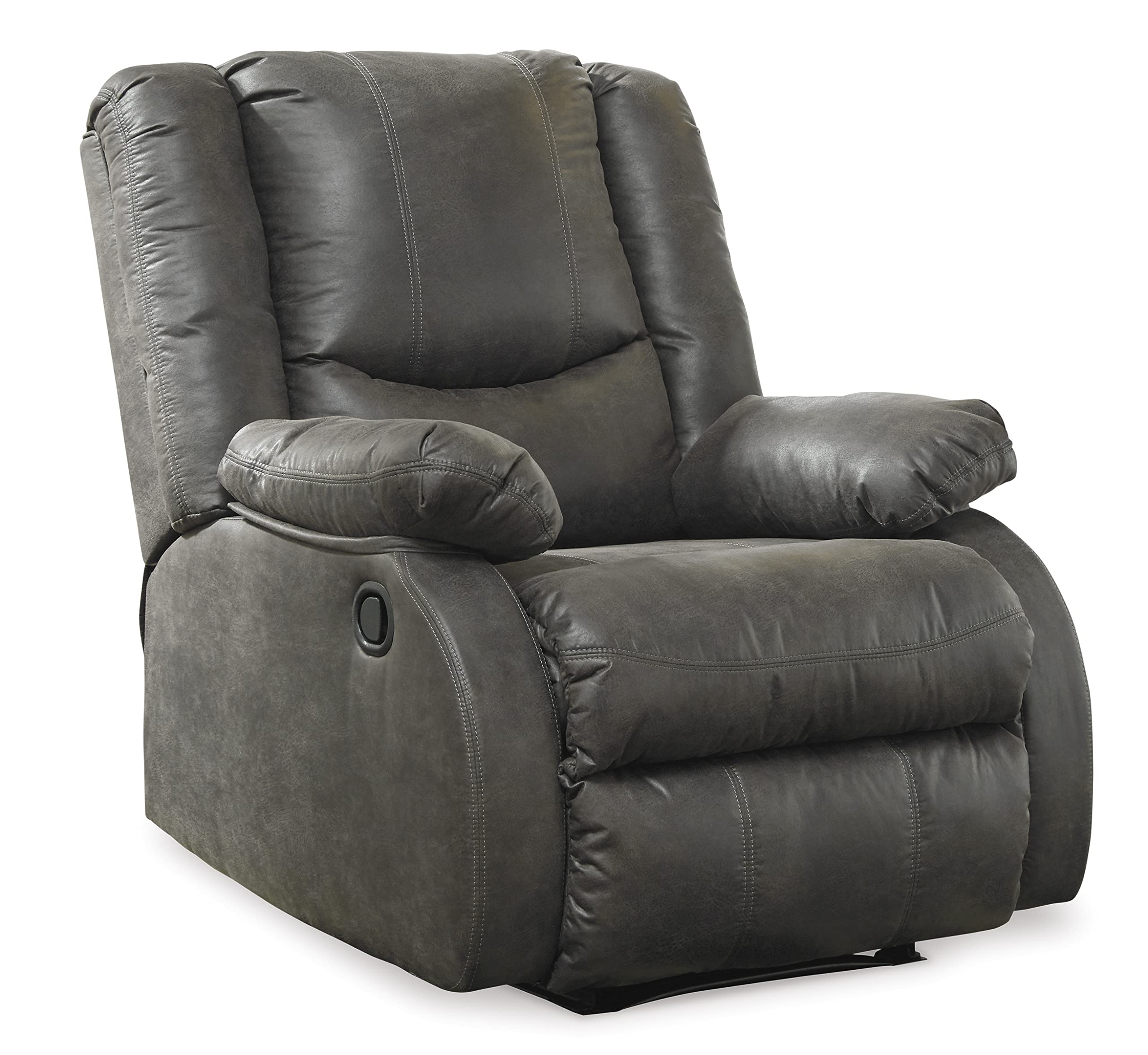LuxeGlide Slate Zero-Wall Recliner – Wing Back