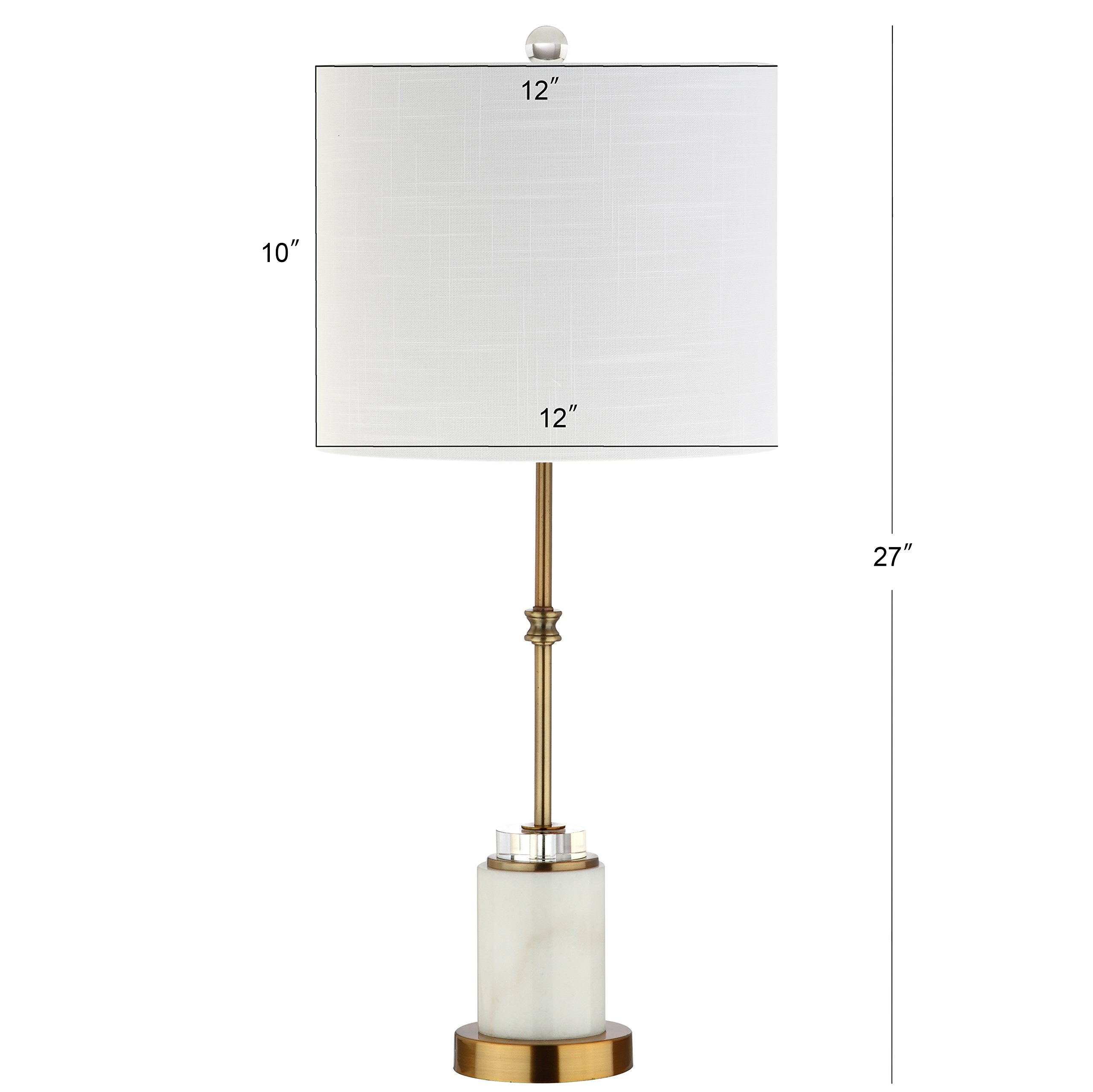 JYL5003A-SET2 Set of 2 Table Lamps Harper 27" Marble/Crystal LED Table Lamp