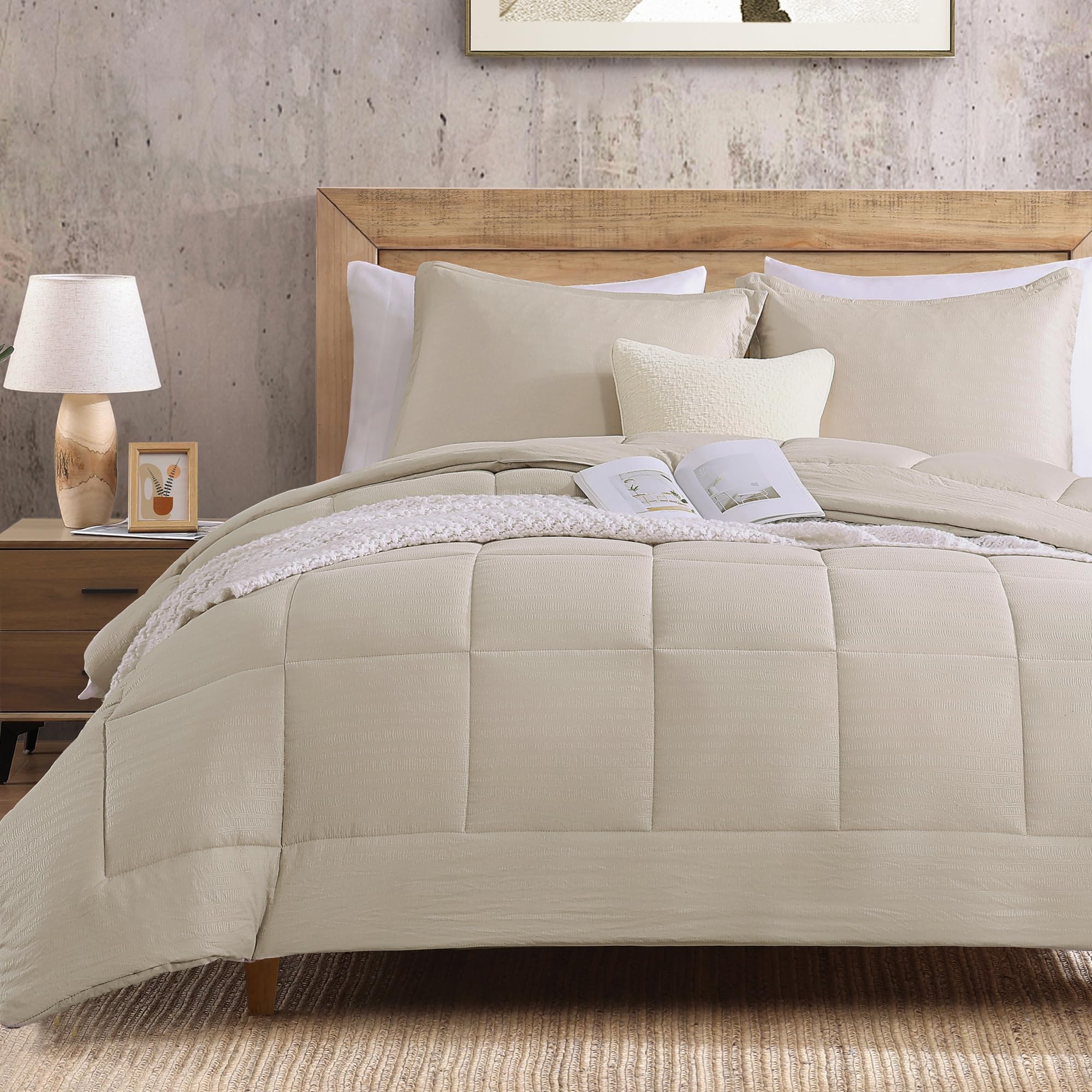 King Size Comforter Set - Comforter Set, Soft Bedding Sets for All Seasons