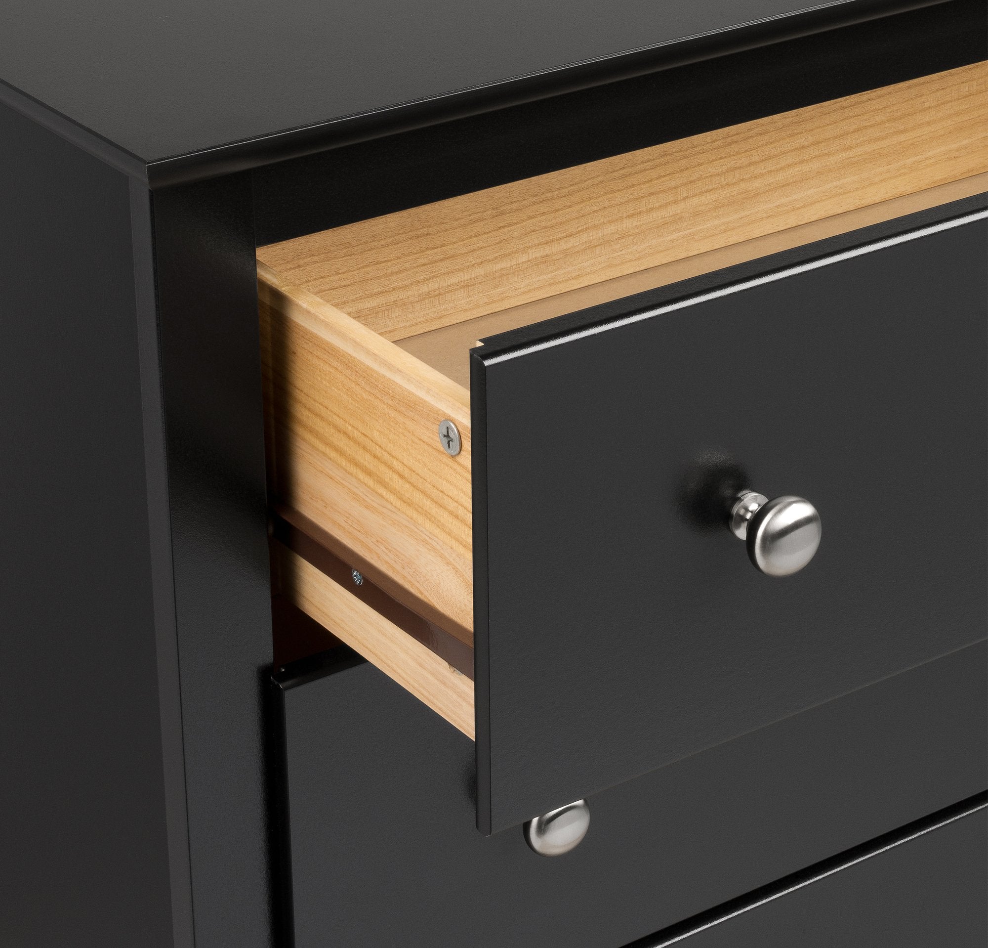 Fremont 2 Drawer Nightstand: Elegant Bedroom Furniture, Bedside Table with Open Shelf