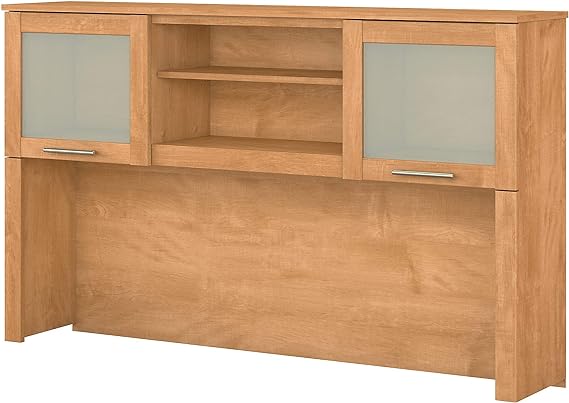 Somerset Desk Hutch with Shelves & Cabinets | 60 Inch Office Storage Solution