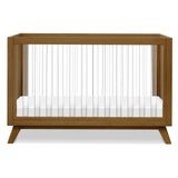 Otto 3-in-1 Convertible Crib in Walnut with Acrylic Slats, Greenguard Gold Certified