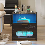 Charging Station, Modern Bedside Table