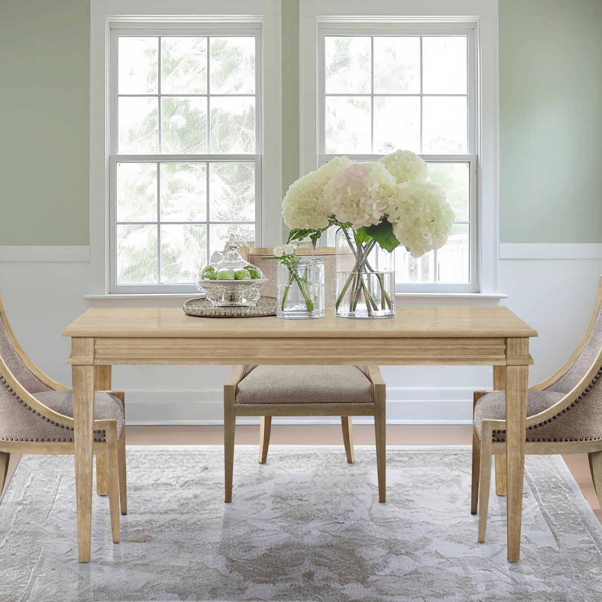Bella Dining Table Bedford Collection Parson Dining Table Reclaimed Wood Finish