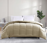 Queen Size Down Alternative Microfiber Quilted Solid Comforter/Duvet Insert