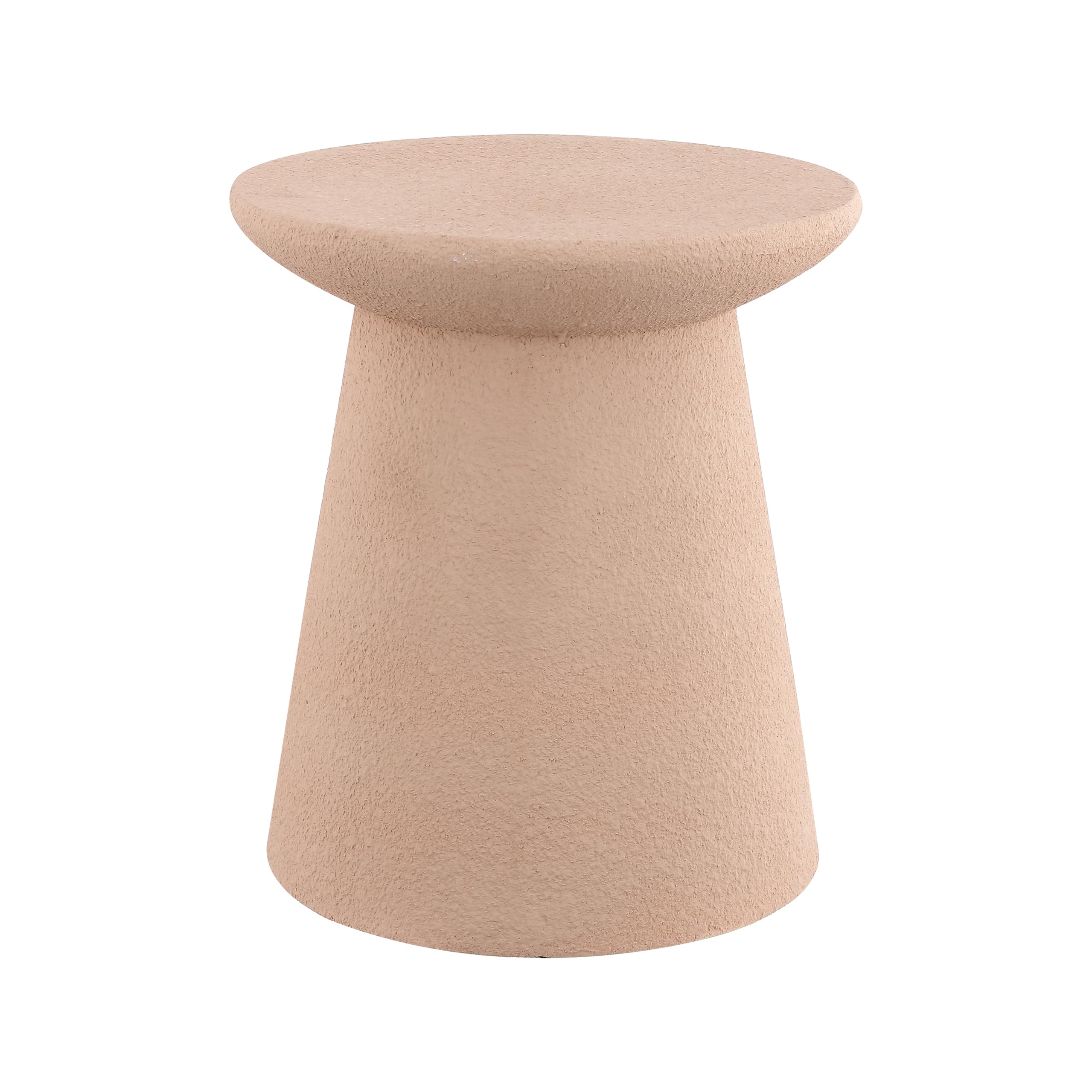 TBL1108B Hollie 18" Minimalist Modern Drum Indoor/Outdoor Accent Table Pedestal