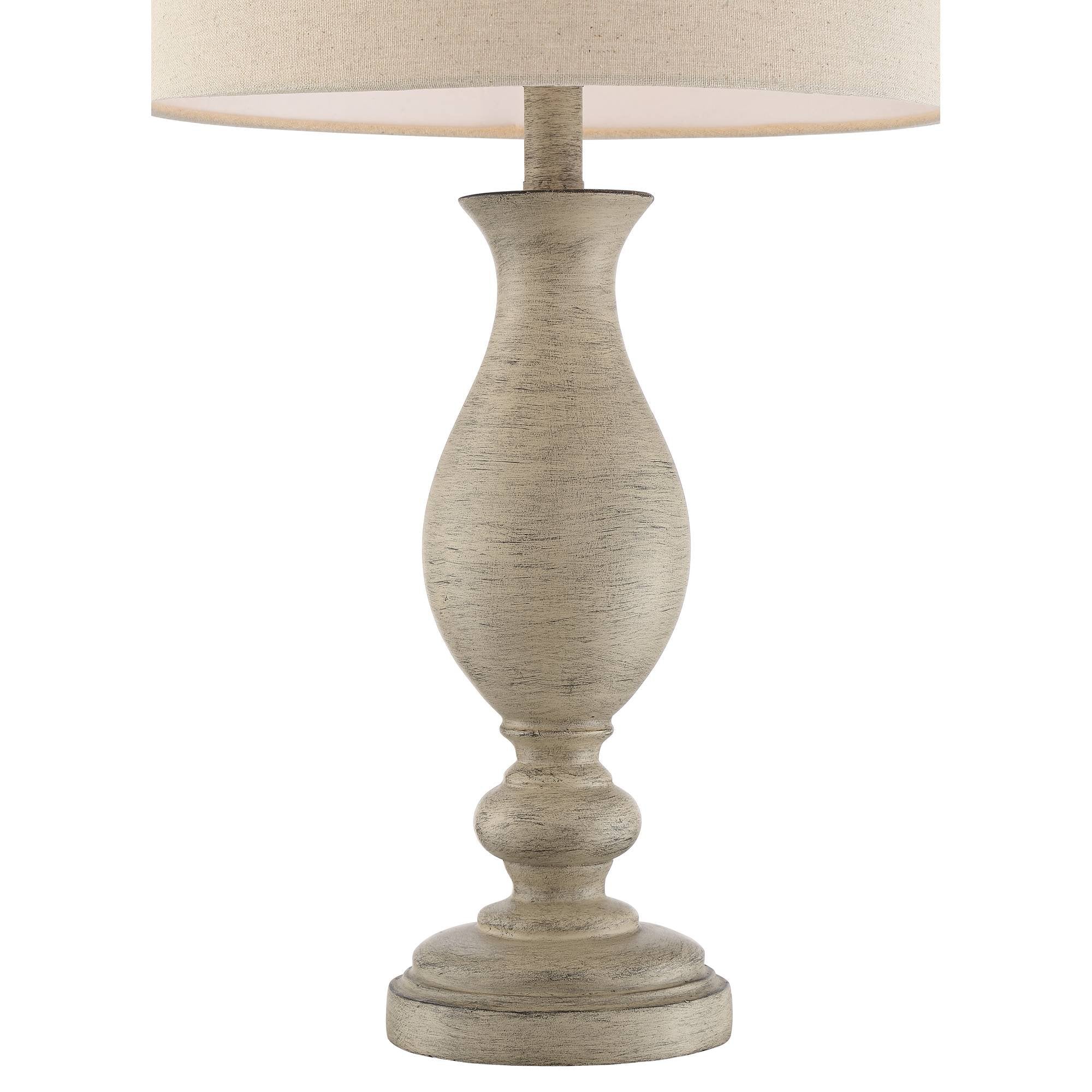 Serena Country Cottage Traditional Style Table Lamps 27.5" Tall Set of 2 Cream Beige