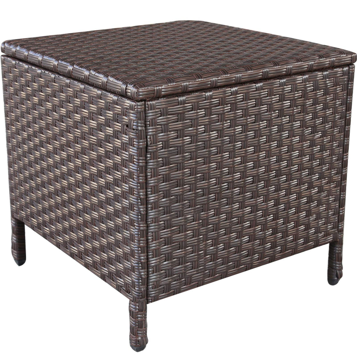 Goognice Outdoor PE Wicker Side Table