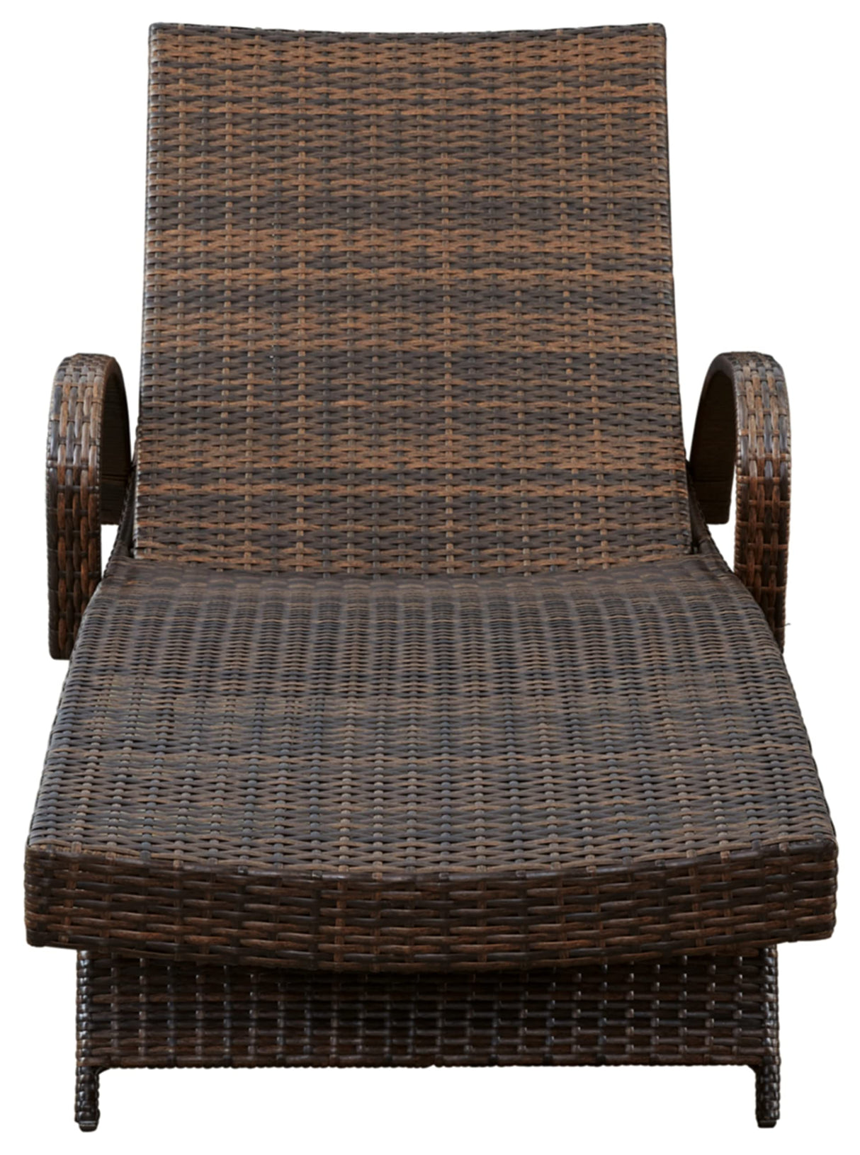 Outdoor Kantana 2 Piece Patio Wicker Chaise Lounge Set, Brown