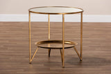 End Tables, One Size, Antique Gold