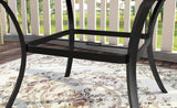 54" Outdoor Round Patio Table for Lawn Garden