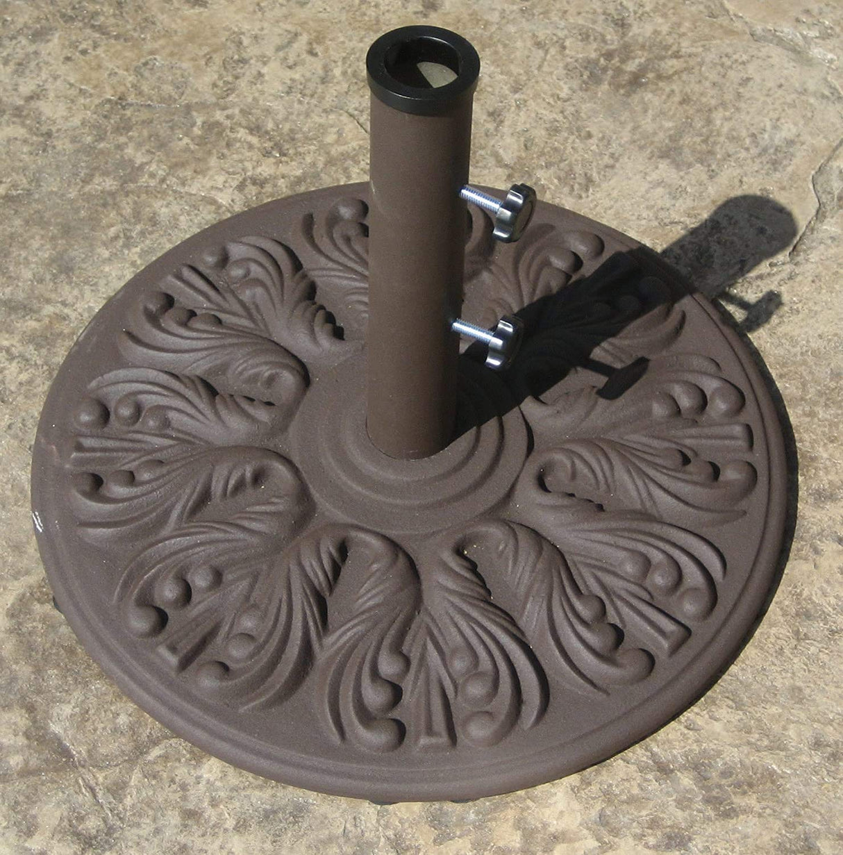 75 LB Euro Deco Market Umbrella Base (Antique Bronze Finish)