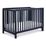 Carter's by Colby 4-in-1 Low-Profile Convertible Crib in Navy Blue, Greenguard Gold Certified